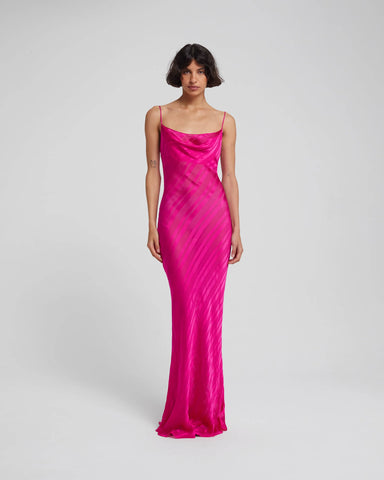 rat and boa hot pink dress Cerise anastasia dress cartoon
