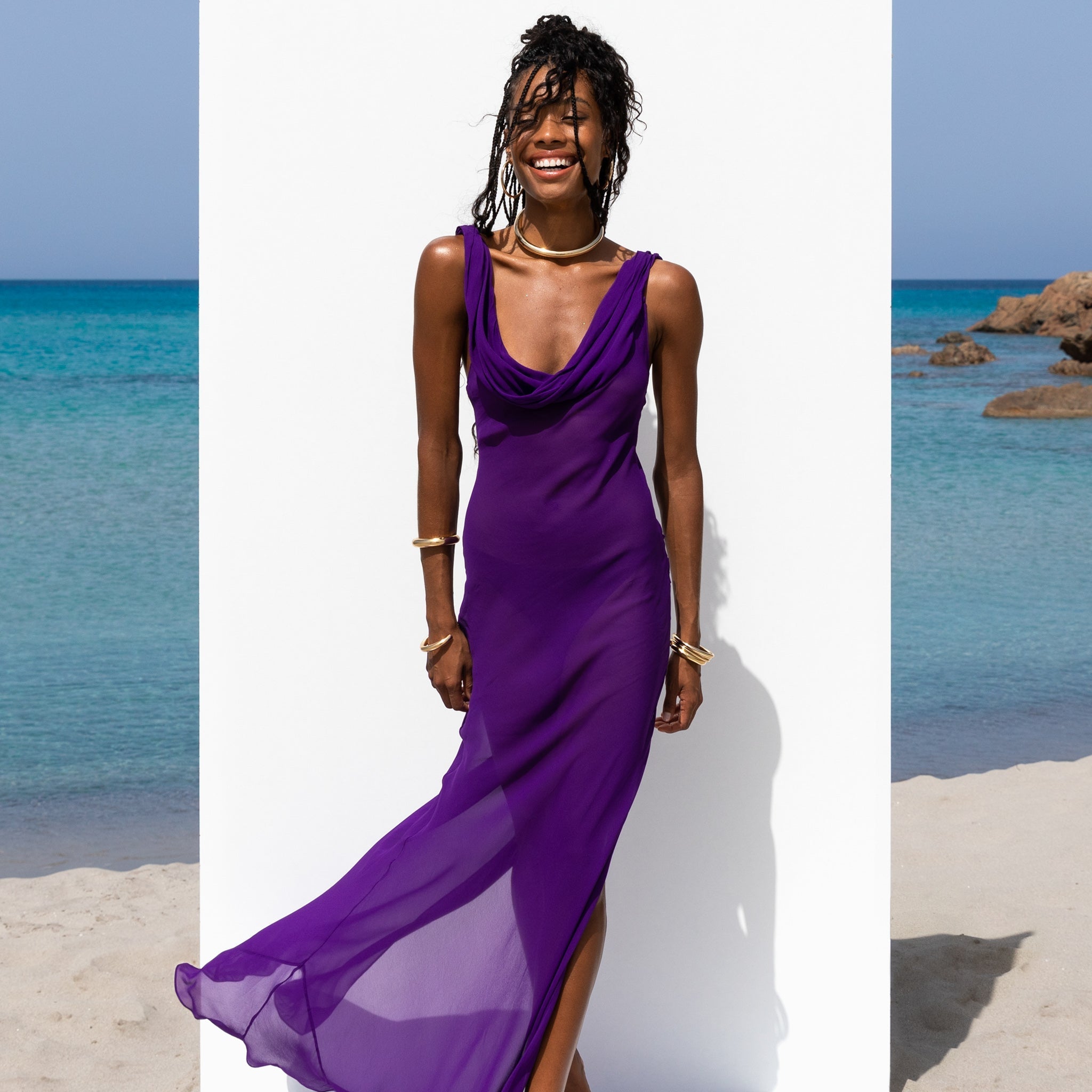 Shop Rat & Boa Absinthe Dress In Purple